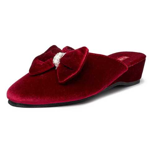 Домашние тапочки женские Smile of Milady DW-O-3-434-17 бордовые 38 RU в Честер